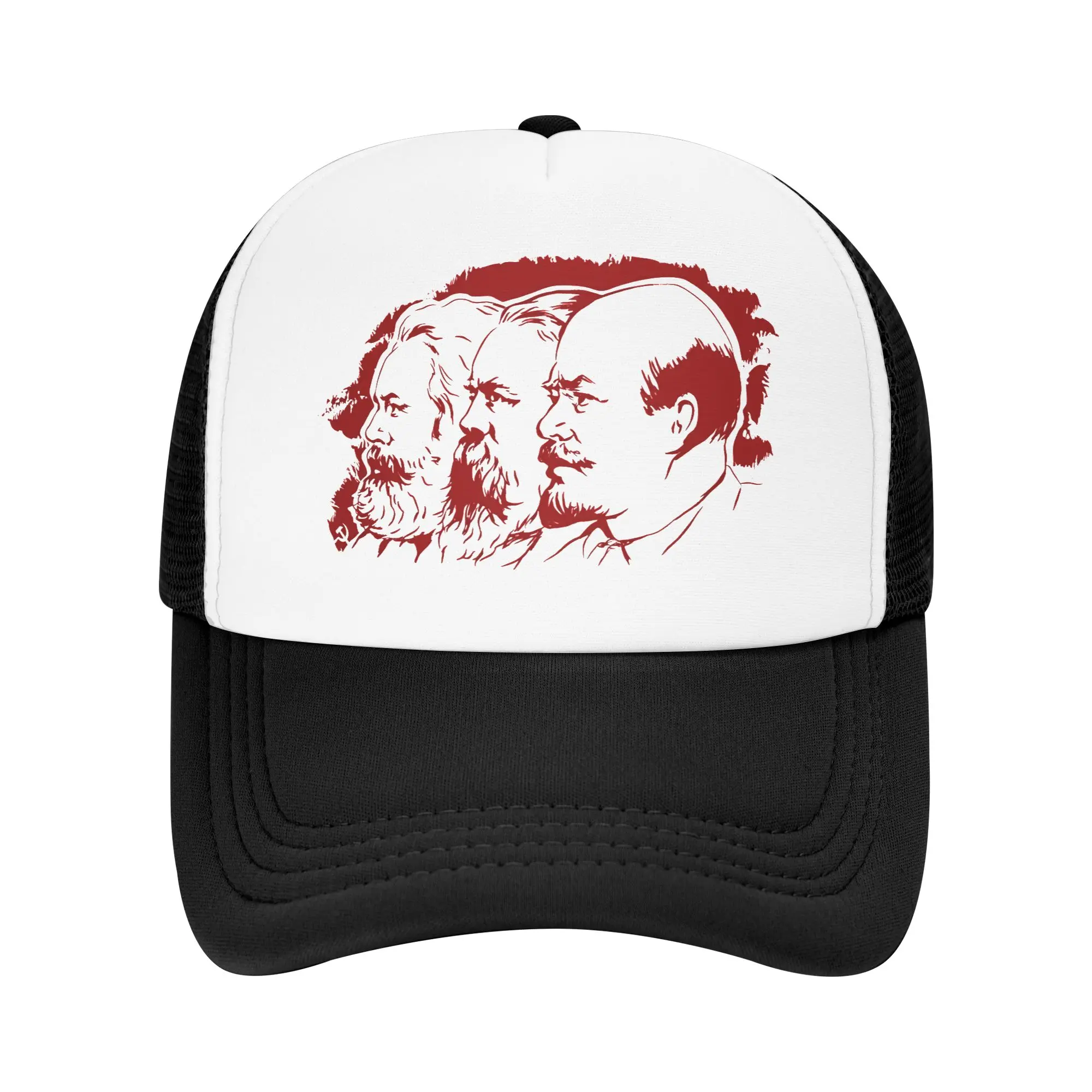 Trucker Cap Mesh - 新しいマルクス・エンゲルス・レーニンメッシュサンハットKpopロック通気性野球帽ユニセックス男性y2kクールデザイントラッカーハット