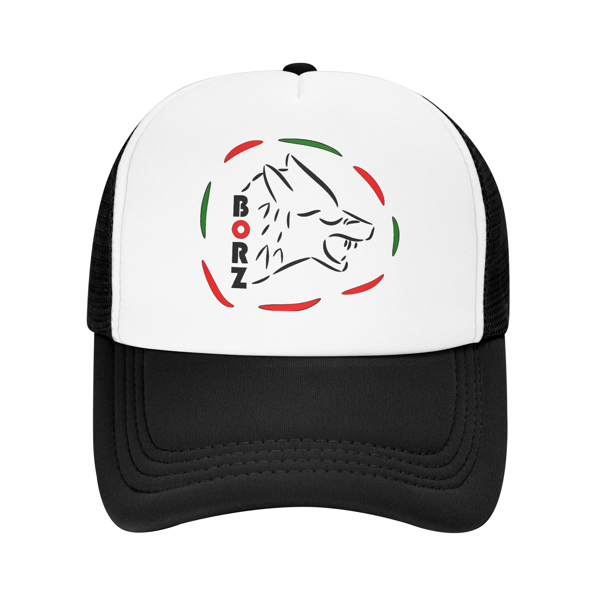 Trucker Cap Mesh - チェチェンウルフ、ボルズデザインサンハットチェチェンボルズy2k面白いカップル女性メッシュトラッカーハット通気性野球帽ギフト