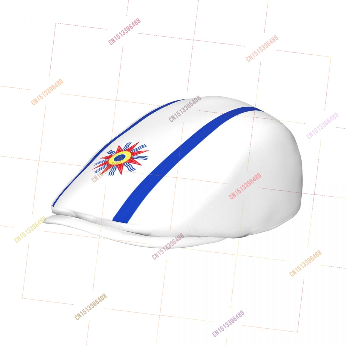 Newsboy Cap Ivy - カルデア旗柄 メンズ レディース フラット アイビーキャップ ギャバジン