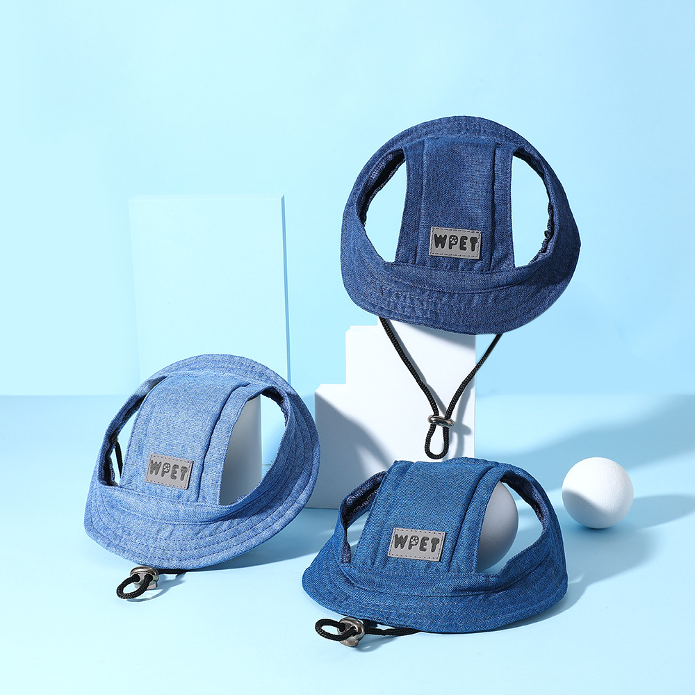 ウォッシュドデニムペット犬用サンハット、調節可能、小型犬・中 - Running Cap Lightweight のレビューと価格