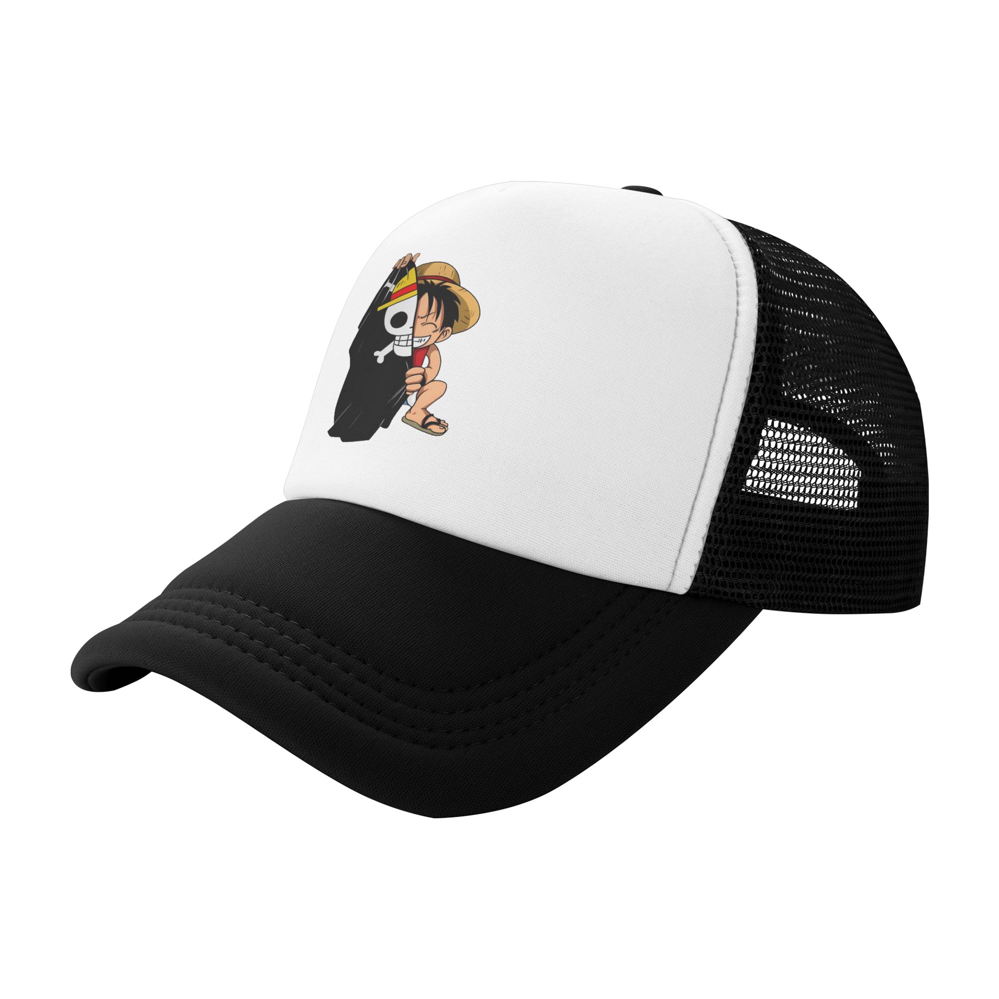 ワンピース o-one-piece-e ルフィのフォームメッ - Trucker Cap Mesh のレビューと価格