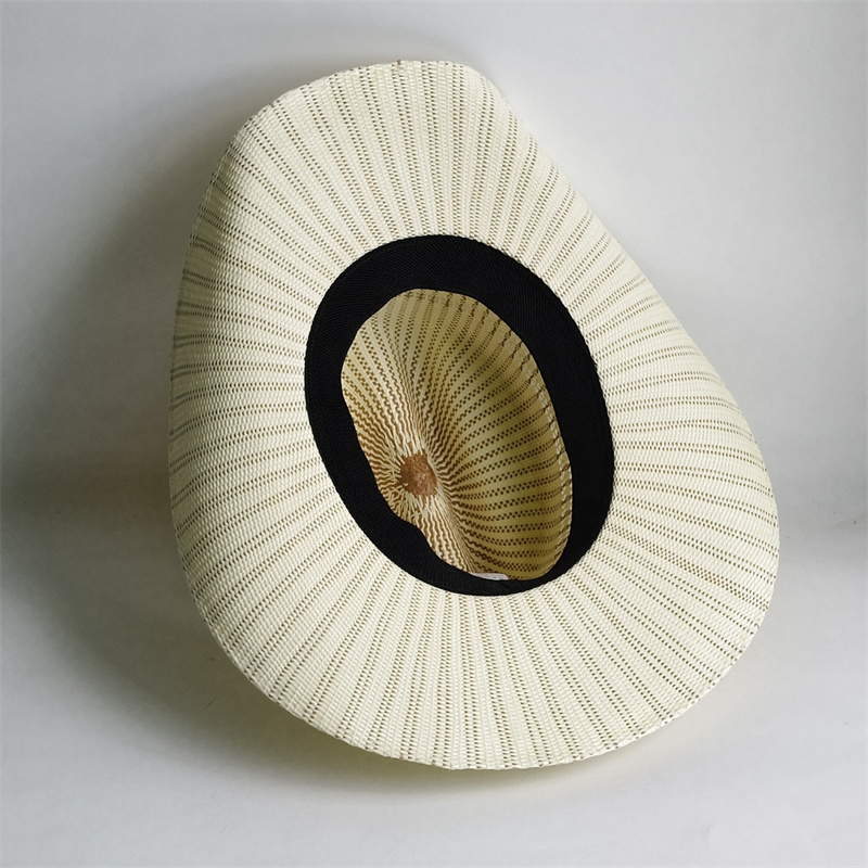 カラフルなロールカフハット、男女兼用のヴィンテージ風カールし - Cowboy Hat Straw のレビューと価格