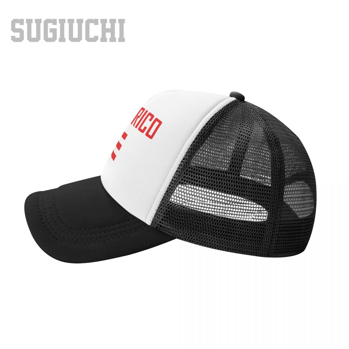 ユニセックスメッシュキャップハット プエルトリコ国旗とフォン - Trucker Cap Mesh のレビューと価格
